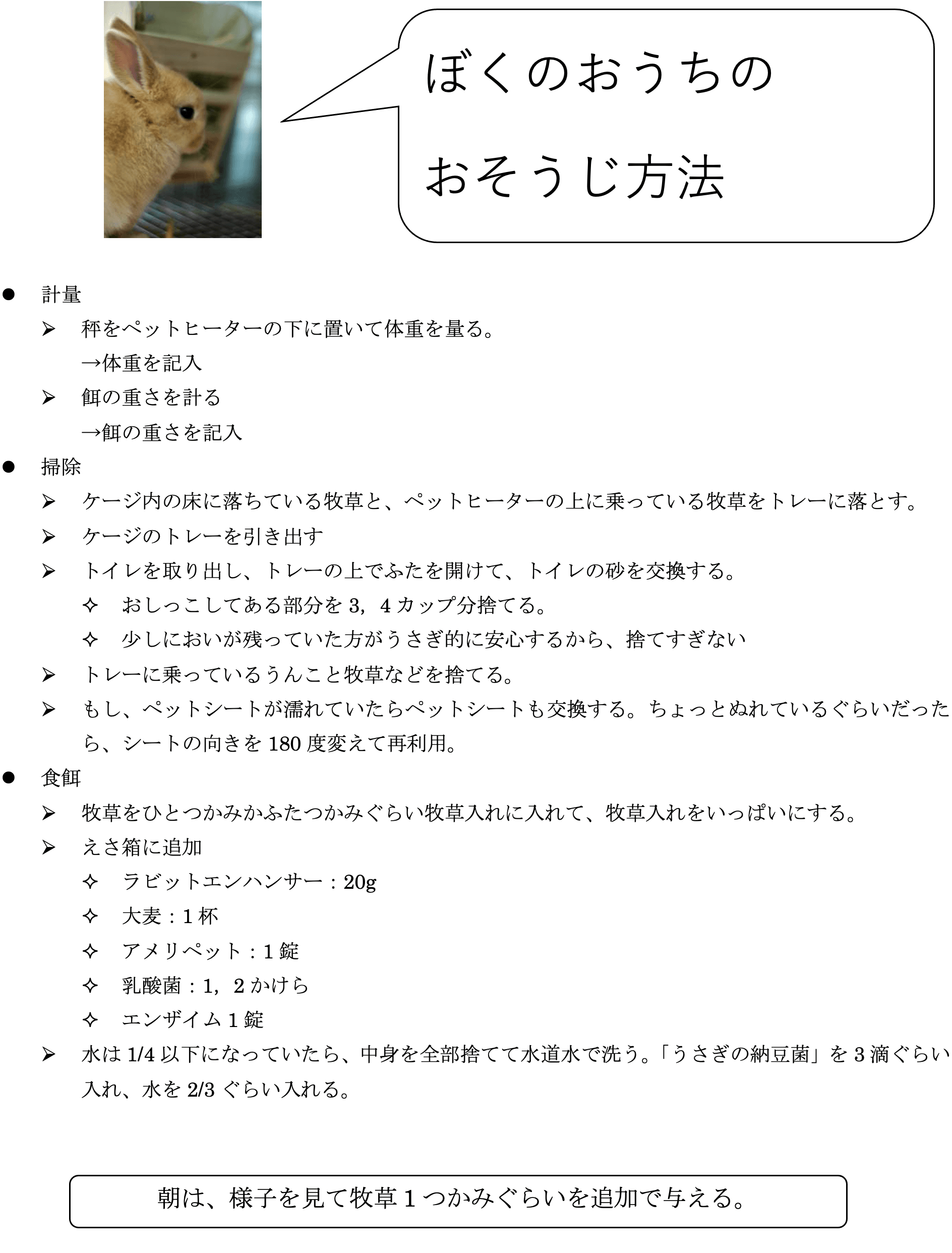 ネザーランドドワーフ みるくの写真 - house-cleaning.png